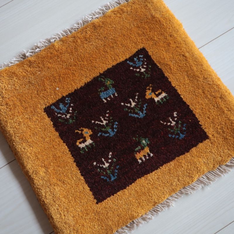 ギャッベ（ギャベ）ラティーフ　37×41cm（BP-13089）