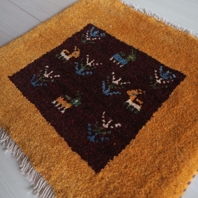 ギャッベ (ラティーフ) 37×41cm（BP-13089） – ギャッベ＆ペルシャ絨毯