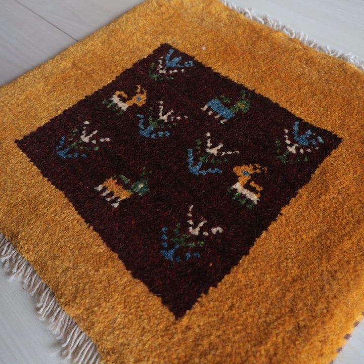 ギャッベ（ギャベ）ラティーフ　37×41cm（BP-13089）