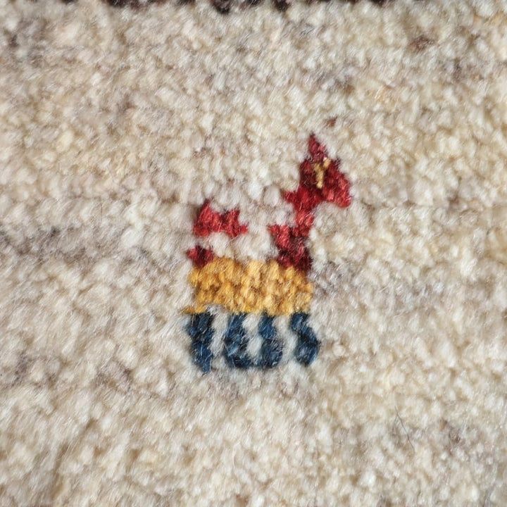 ギャッベ（ギャベ）ラティーフ　41×39cm（BP-13091）