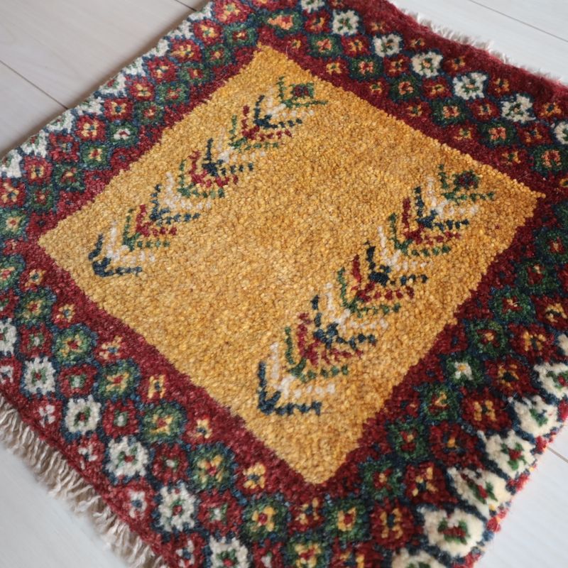 ギャッベ（ギャベ）ラティーフ　42×41cm（BP-13092）