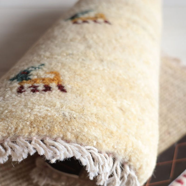 ギャッベ（ギャベ）ラティーフ　38×43cm（BP-13093）