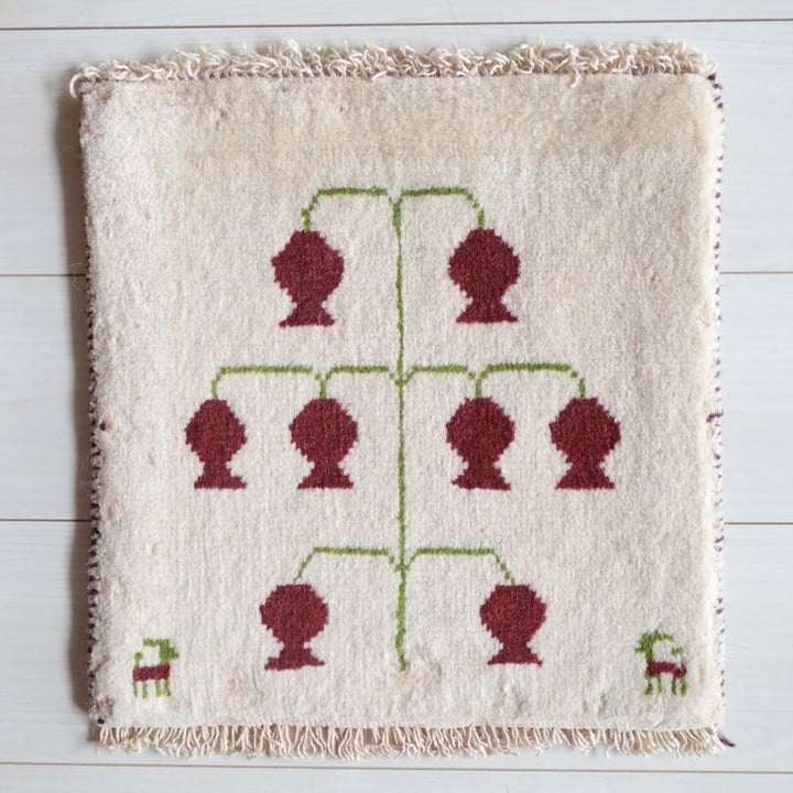 ギャッベ（ギャベ）ラティーフ　39×38cm（BP-13094）