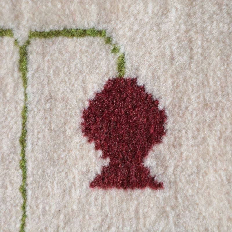 ギャッベ（ギャベ）ラティーフ　39×38cm（BP-13094）