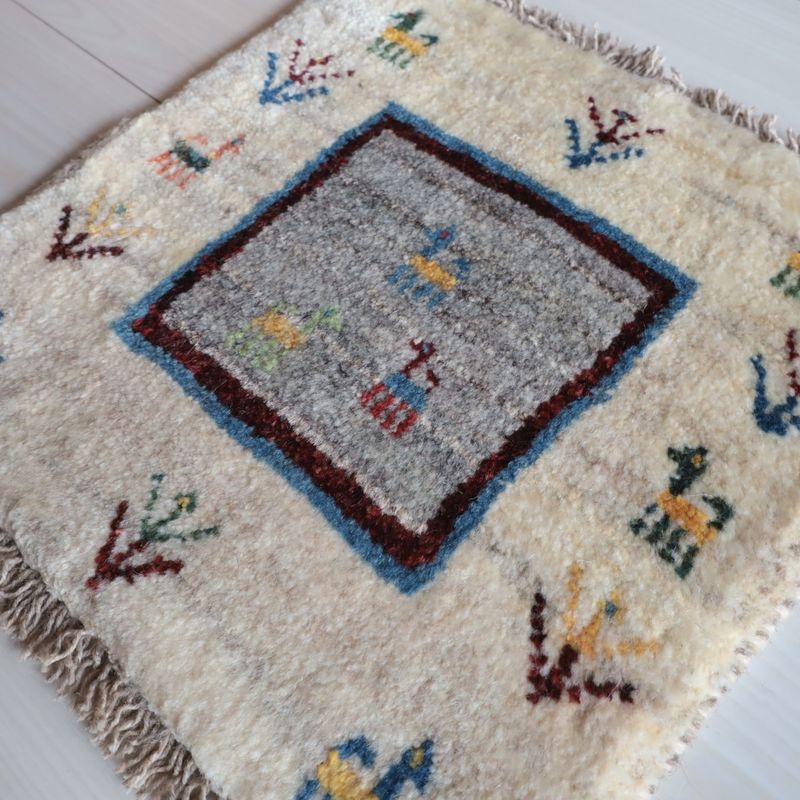 ギャッベ (ラティーフ) 40×41cm（BP-13096） – ギャッベ＆ペルシャ絨毯