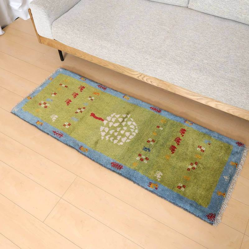 【オーダーメイド受付中】イラン　シラーズ産　ギャッベ 　（br-10046）