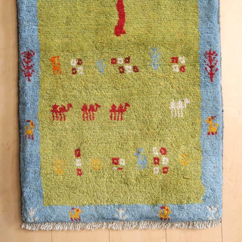 【オーダーメイド受付中】イラン　シラーズ産　ギャッベ 　（br-10046）