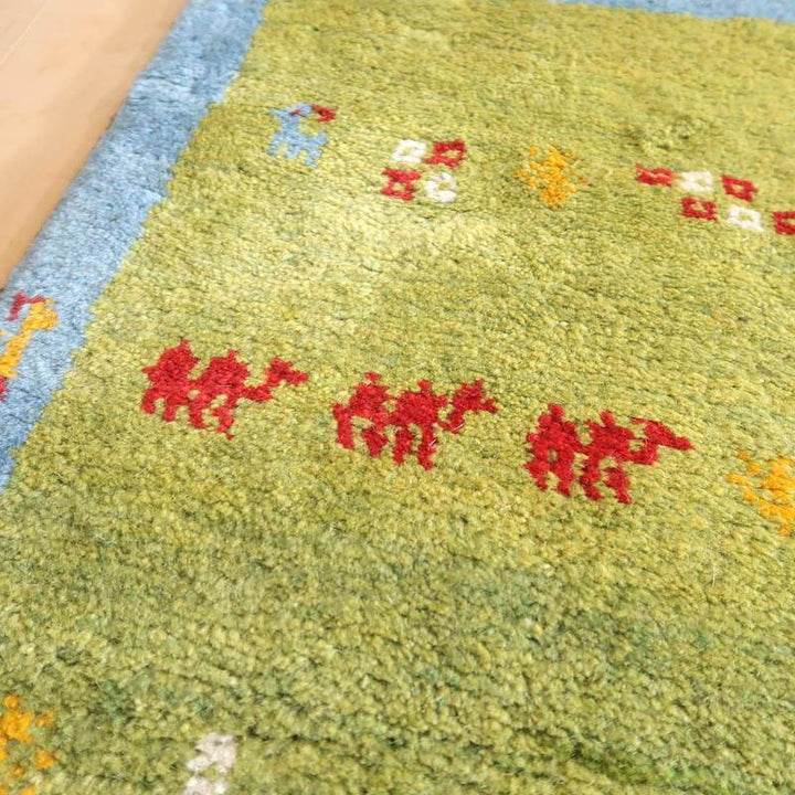 【オーダーメイド受付中】イラン　シラーズ産　ギャッベ 　（br-10046）