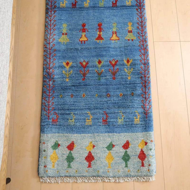 【オーダーメイド受付中】イラン　シラーズ産　ギャッベ 　（br-10051）