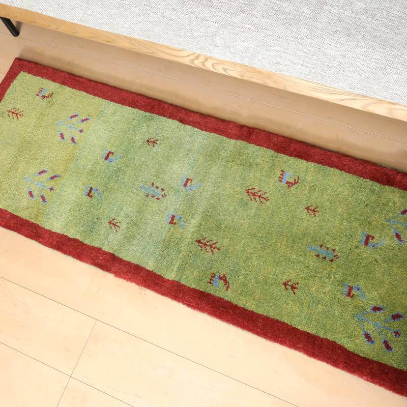 【オーダーメイド受付中】イラン　シラーズ産　ギャッベ 　（br-10057）