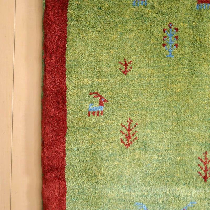 【オーダーメイド受付中】イラン　シラーズ産　ギャッベ 　（br-10057）