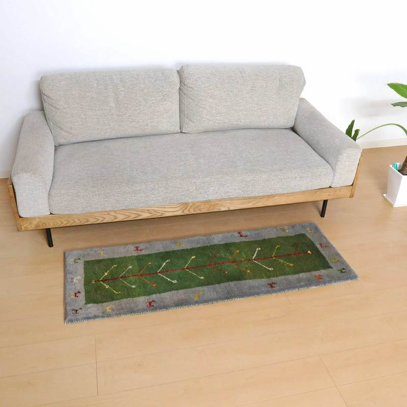 【オーダーメイド受付中】イラン　シラーズ産　ギャッベ 　（br-10540）