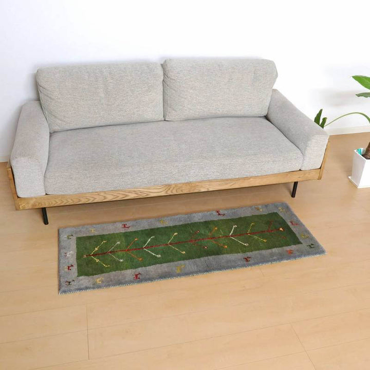 【オーダーメイド受付中】イラン　シラーズ産　ギャッベ 　（br-10540）