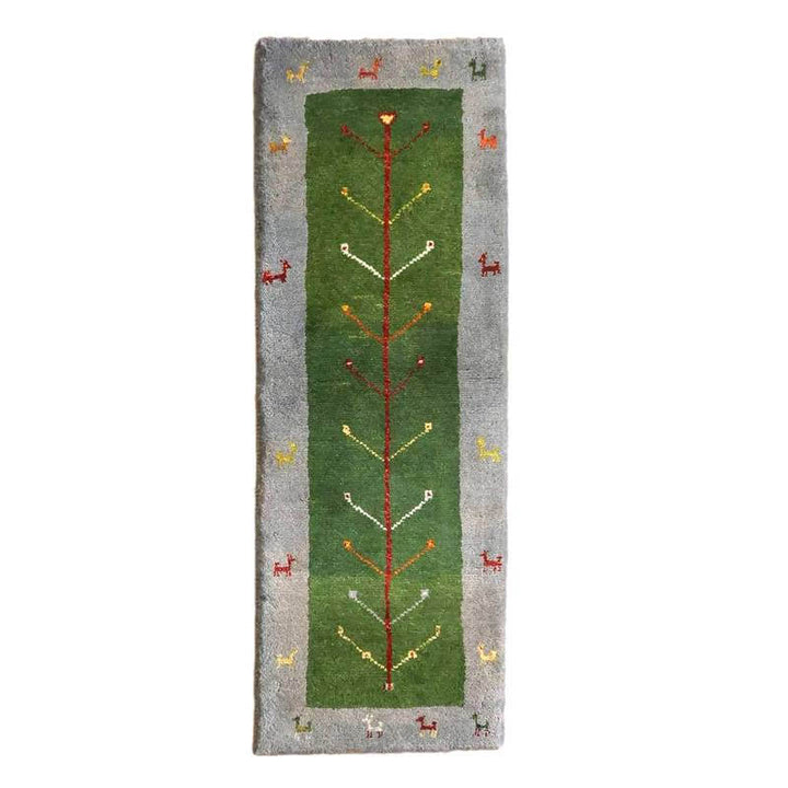 【オーダーメイド受付中】イラン　シラーズ産　ギャッベ 　（br-10540）