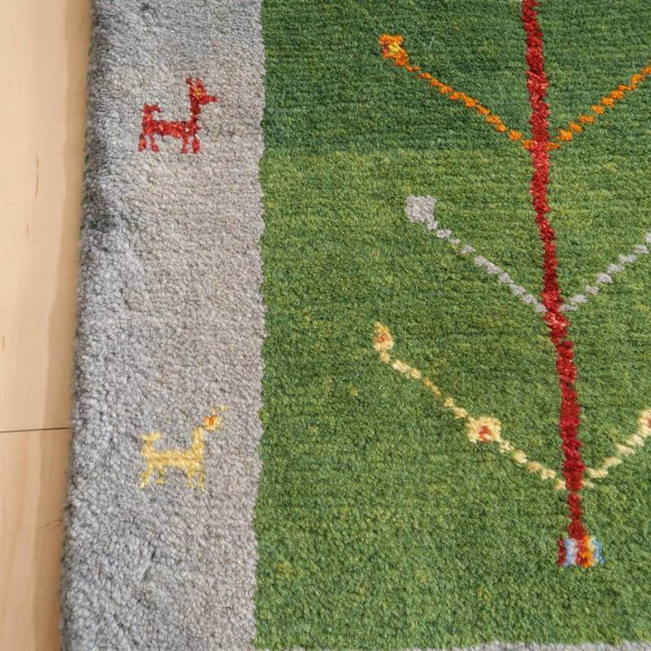 【オーダーメイド受付中】イラン　シラーズ産　ギャッベ 　（br-10540）