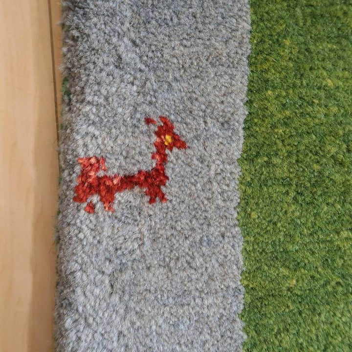 【オーダーメイド受付中】イラン　シラーズ産　ギャッベ 　（br-10540）