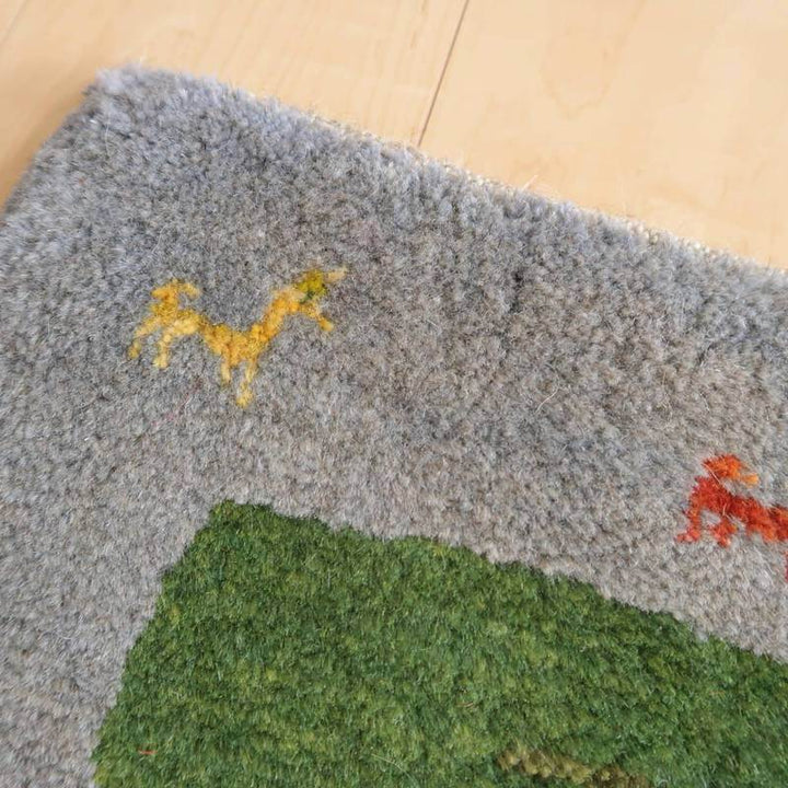 【オーダーメイド受付中】イラン　シラーズ産　ギャッベ 　（br-10540）