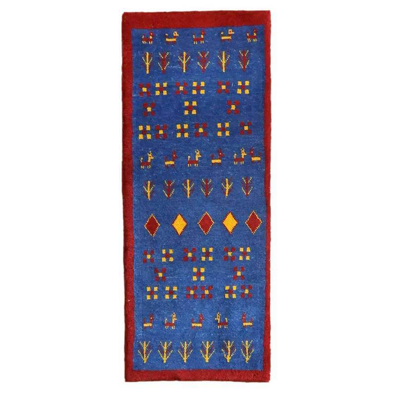 【オーダーメイド受付中】イラン　シラーズ産　ギャッベ 　（br-10542）