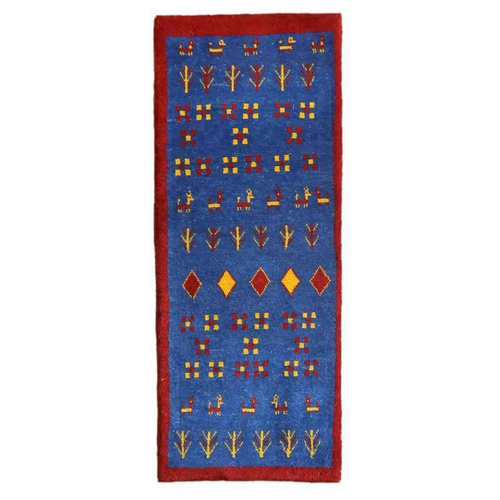 【オーダーメイド受付中】イラン　シラーズ産　ギャッベ 　（br-10542）