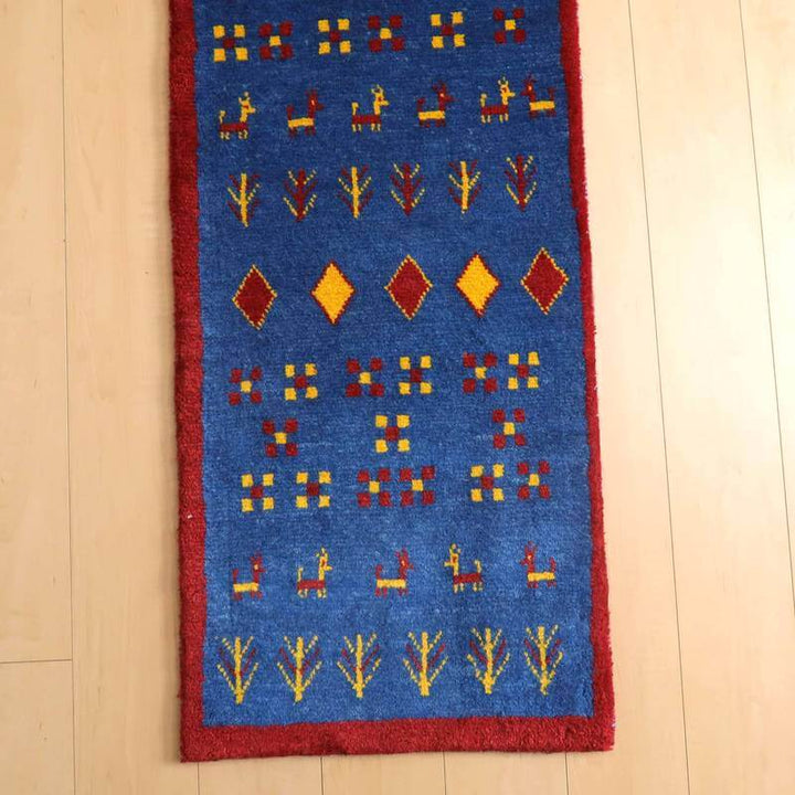 【オーダーメイド受付中】イラン　シラーズ産　ギャッベ 　（br-10542）