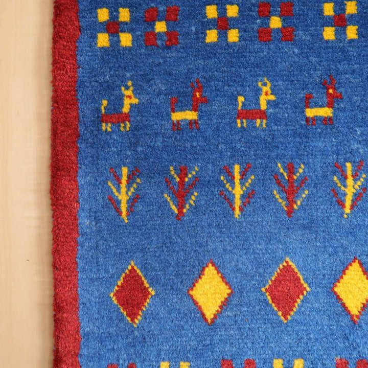 【オーダーメイド受付中】イラン　シラーズ産　ギャッベ 　（br-10542）