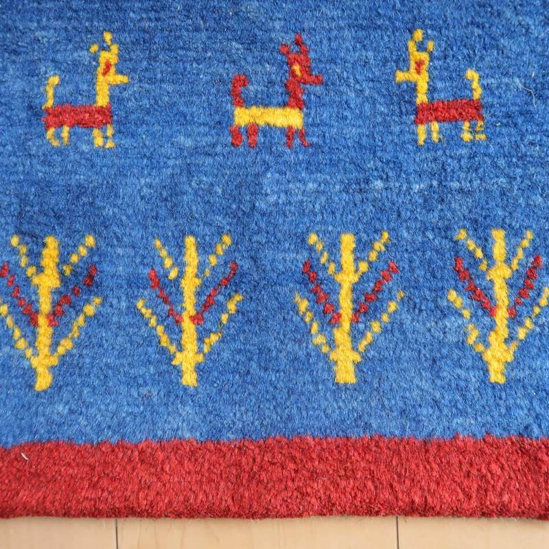 【オーダーメイド受付中】イラン　シラーズ産　ギャッベ 　（br-10542）