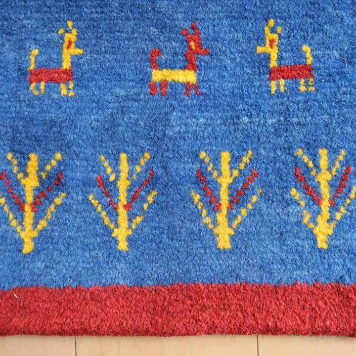 【オーダーメイド受付中】イラン　シラーズ産　ギャッベ 　（br-10542）