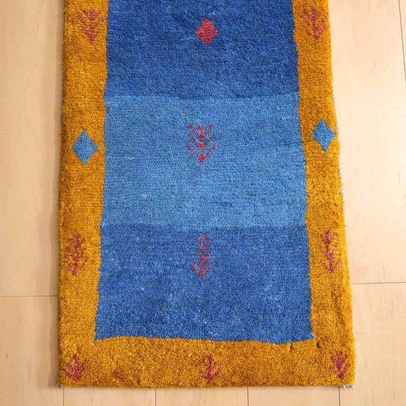 【オーダーメイド受付中】イラン　シラーズ産　ギャッベ 　（br-10575）