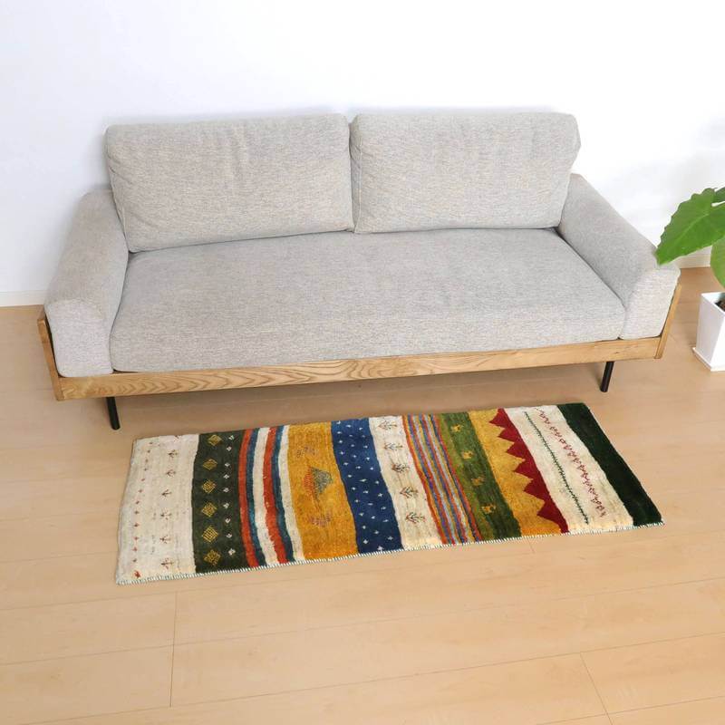 【オーダーメイド受付中】イラン　シラーズ産　ギャッベ 　（br-10579）