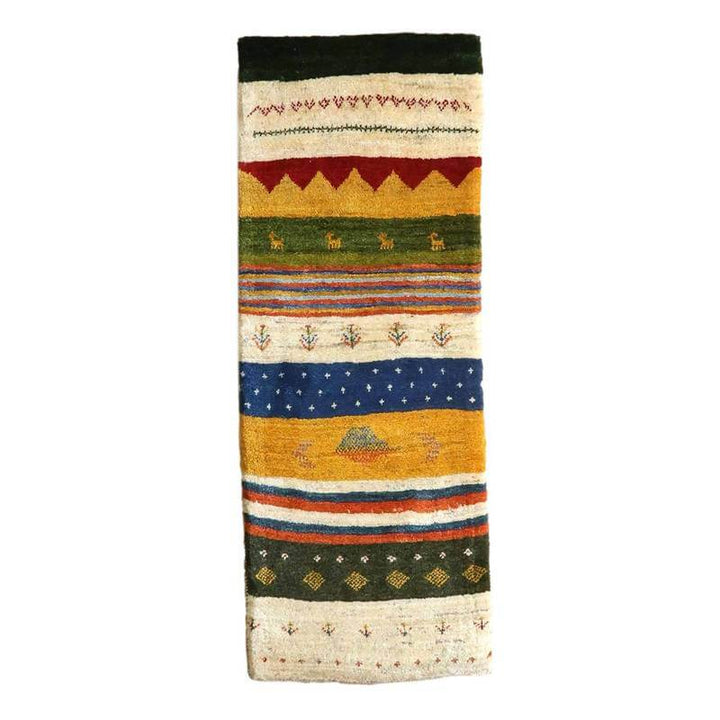 【オーダーメイド受付中】イラン　シラーズ産　ギャッベ 　（br-10579）