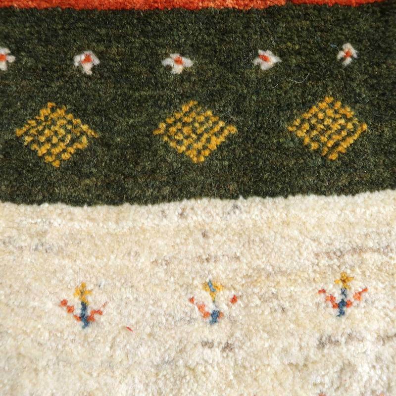 【オーダーメイド受付中】イラン　シラーズ産　ギャッベ 　（br-10579）