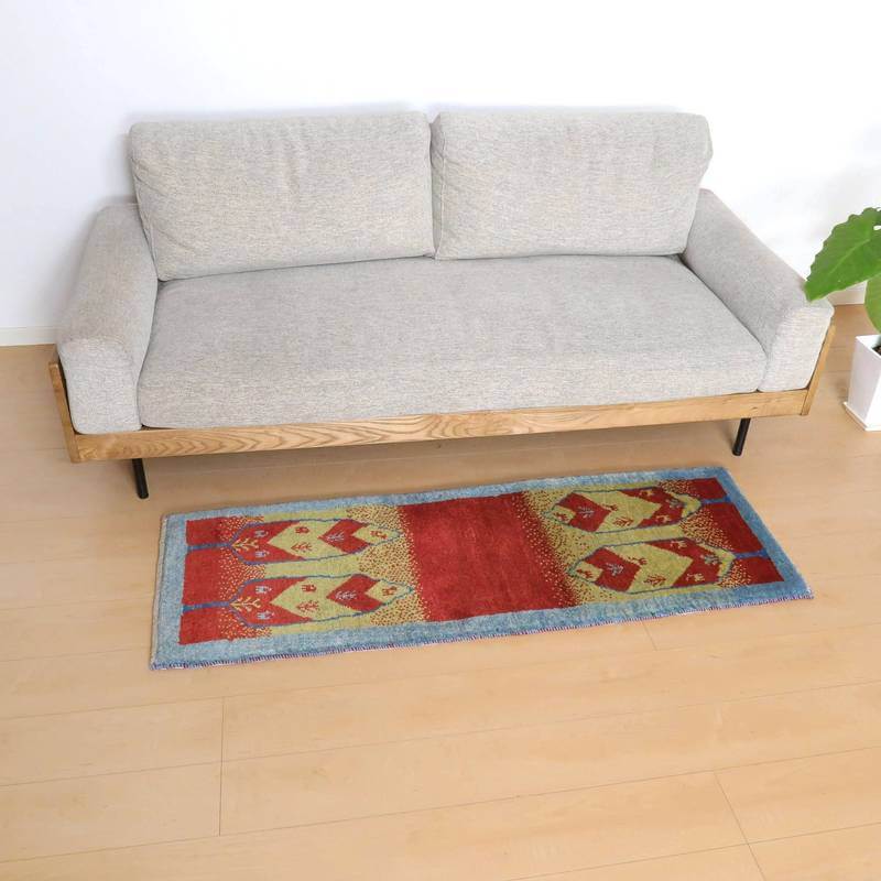 【オーダーメイド受付中】イラン　シラーズ産　ギャッベ 　（br-10581）