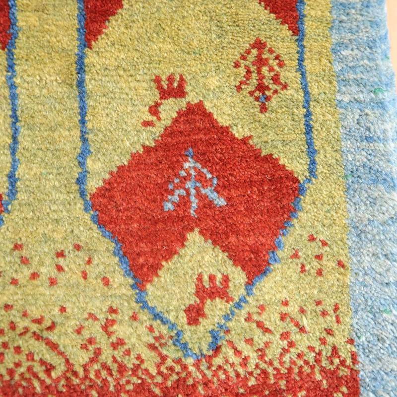 【オーダーメイド受付中】イラン　シラーズ産　ギャッベ 　（br-10581）