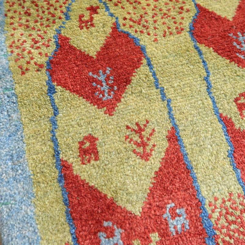 【オーダーメイド受付中】イラン　シラーズ産　ギャッベ 　（br-10581）