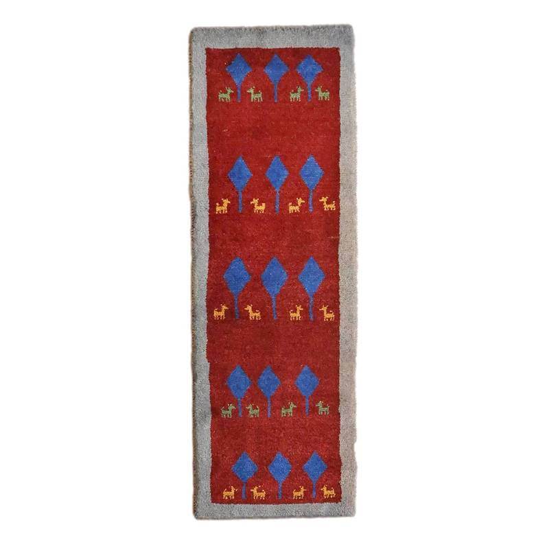 【オーダーメイド受付中】イラン　シラーズ産　ギャッベ 　（br-10582）