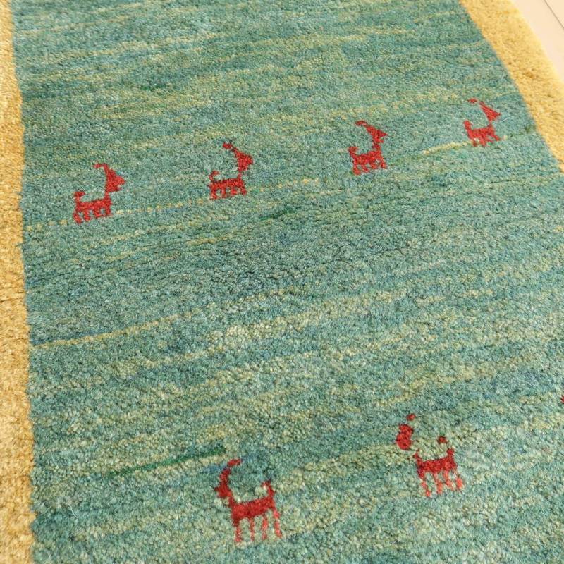 ギャッベ／リーズバフ 147×55cm（BR-10588）