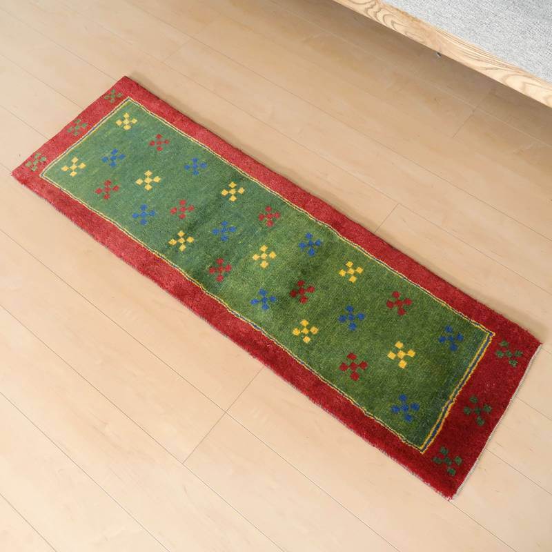 【オーダーメイド受付中】イラン　シラーズ産　ギャッベ 　（br-10980）