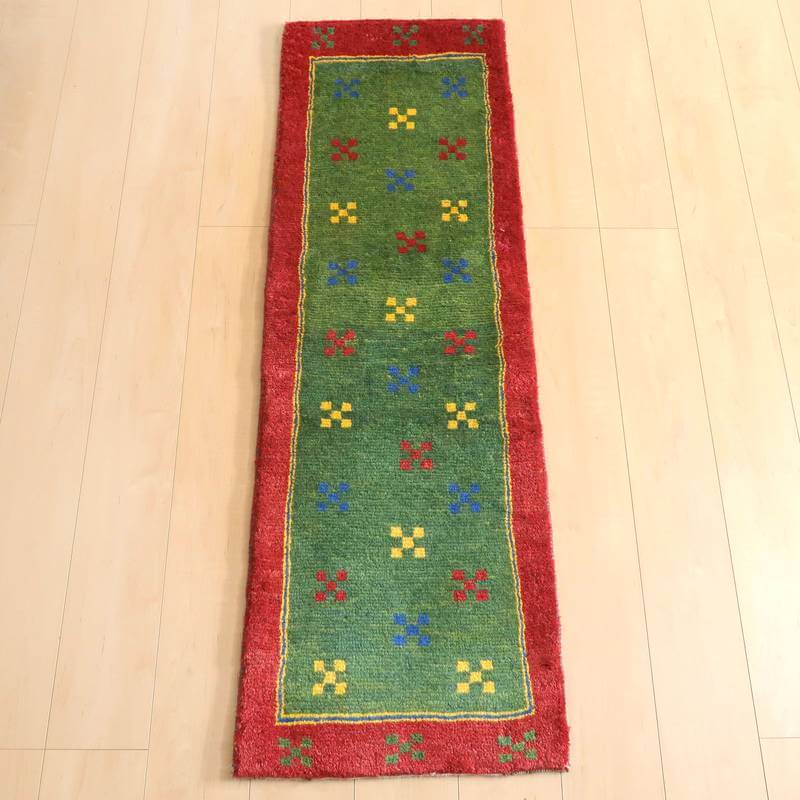 【オーダーメイド受付中】イラン　シラーズ産　ギャッベ 　（br-10980）