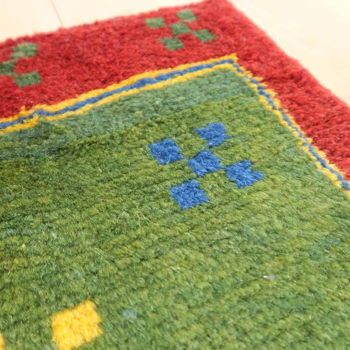 【オーダーメイド受付中】イラン　シラーズ産　ギャッベ 　（br-10980）