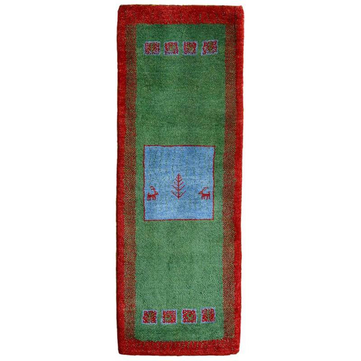 【オーダーメイド受付中】イラン　シラーズ産　ギャッベ 　（br-10983）