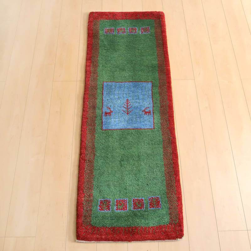 【オーダーメイド受付中】イラン　シラーズ産　ギャッベ 　（br-10983）