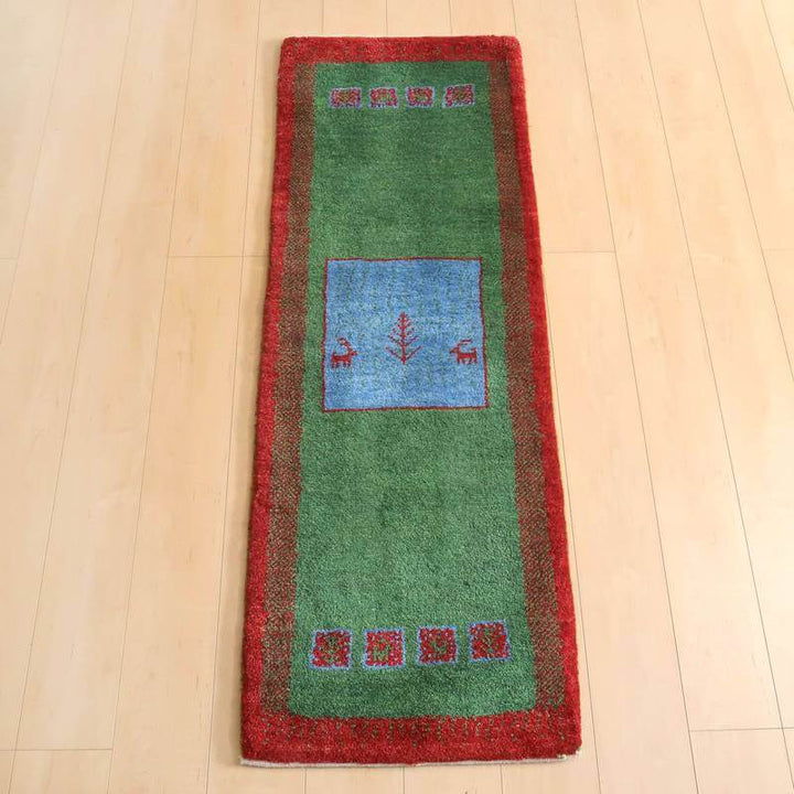 【オーダーメイド受付中】イラン　シラーズ産　ギャッベ 　（br-10983）