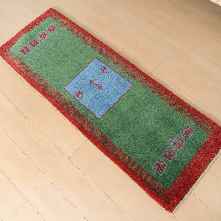 【オーダーメイド受付中】イラン　シラーズ産　ギャッベ 　（br-10983）