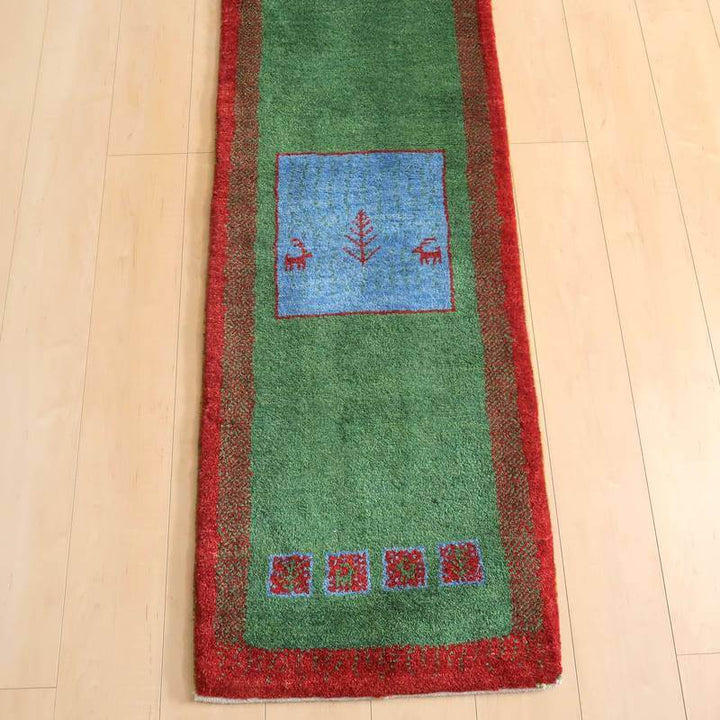 【オーダーメイド受付中】イラン　シラーズ産　ギャッベ 　（br-10983）