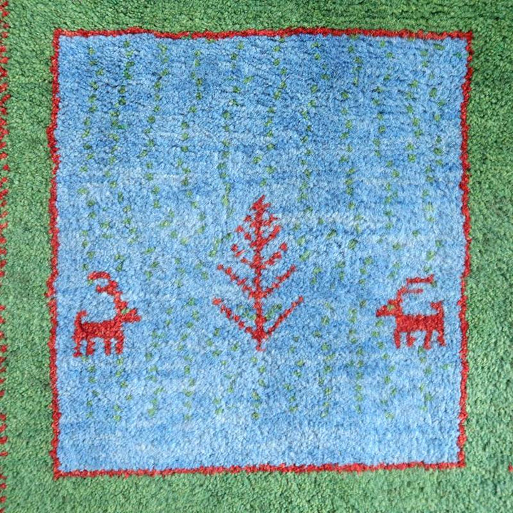 【オーダーメイド受付中】イラン　シラーズ産　ギャッベ 　（br-10983）