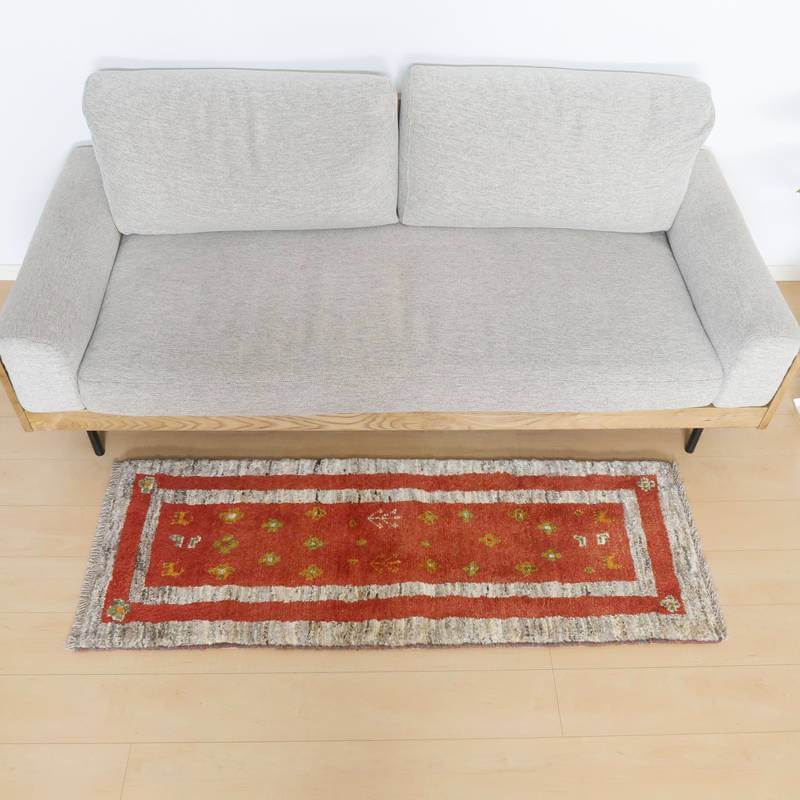 【オーダーメイド受付中】イラン　シラーズ産　ギャッベ 　（br-10989）