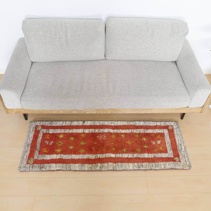 【オーダーメイド受付中】イラン　シラーズ産　ギャッベ 　（br-10989）