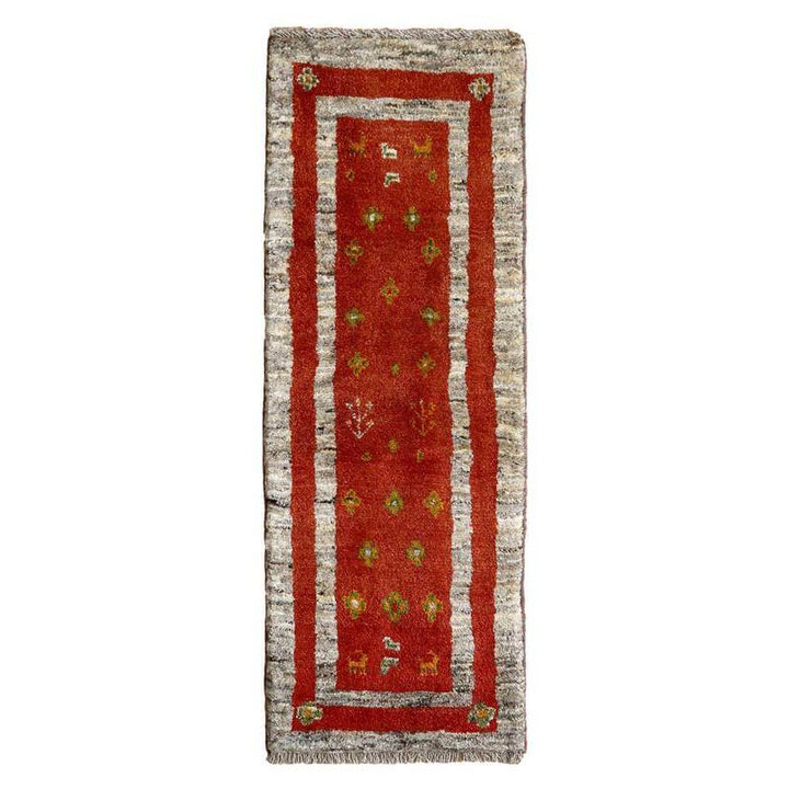 【オーダーメイド受付中】イラン　シラーズ産　ギャッベ 　（br-10989）