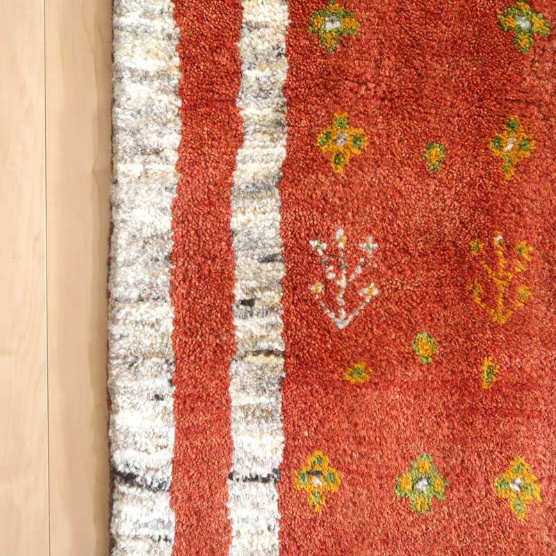 【オーダーメイド受付中】イラン　シラーズ産　ギャッベ 　（br-10989）