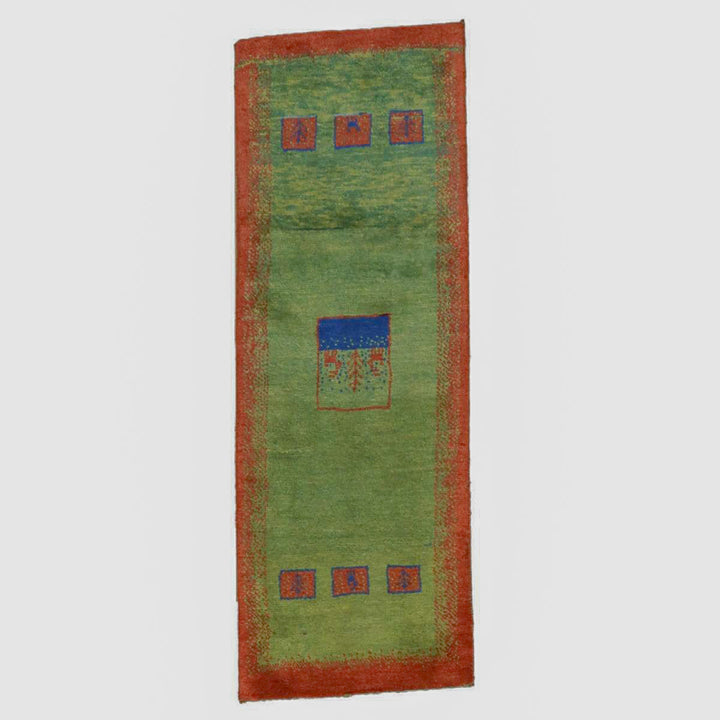 【オーダーメイド受付中】イラン　シラーズ産　ギャッベ 　（br-11624）